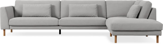 Willow, 4-sits soffa med divan höger, fast klädsel