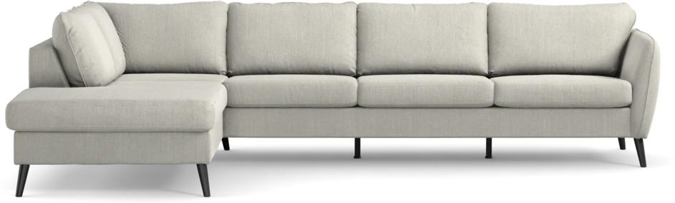 County - 3-sits soffa med divan vänster - Grå