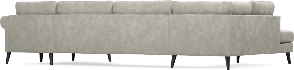 Bridge - 3-sits soffa med divan vänster och schäslong höger - Grå