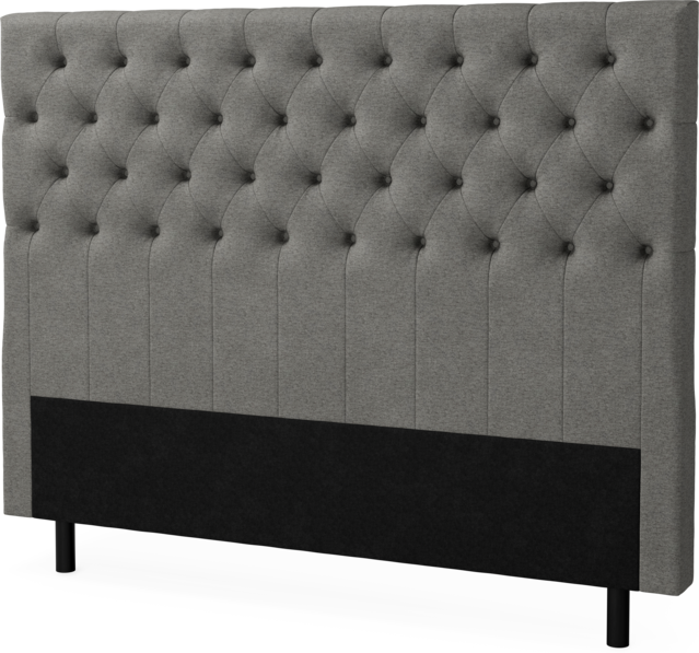 Delux Pikerad XL - Sänggavel, 90-210 cm - Grå