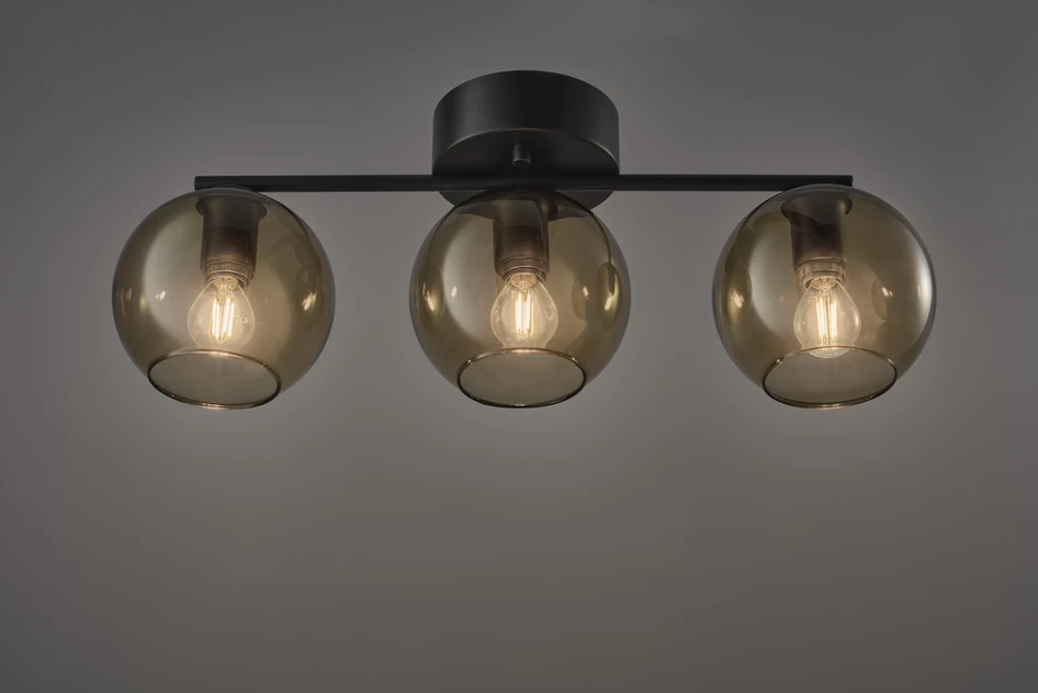Valter  - Taklampa L55 B15 cm - Svart