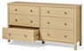 Story - Byrå med 6 lådor, 153x40x83 cm - Beige