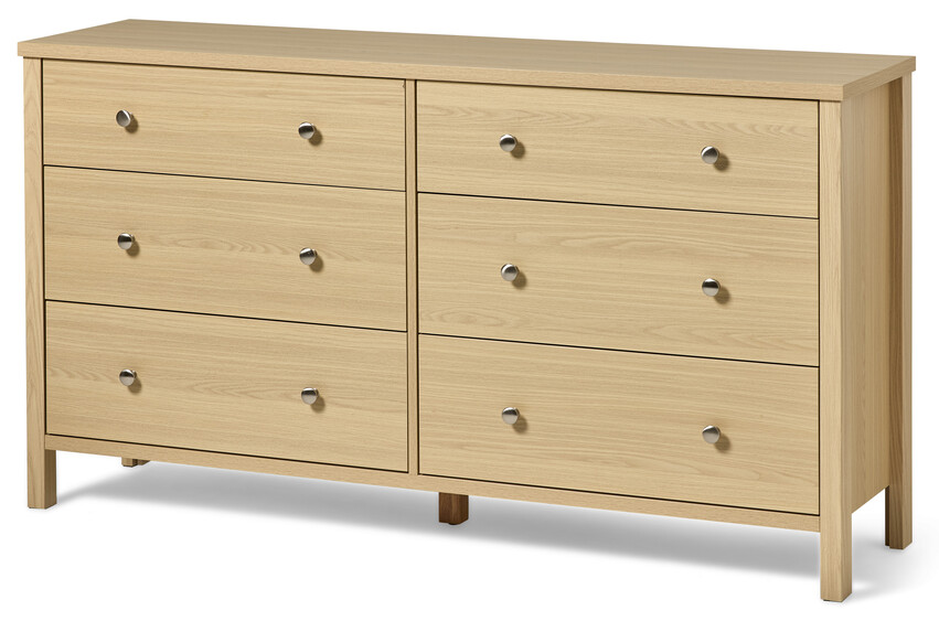 Story - Byrå med 6 lådor, 153x40x83 cm - Beige