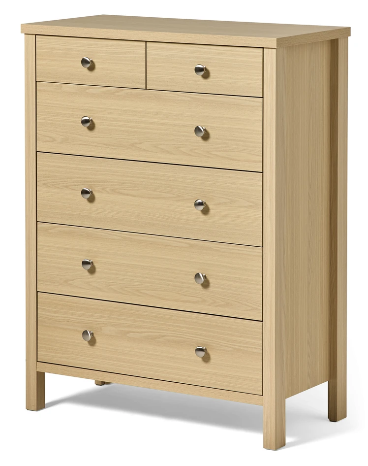 Story - Byrå 6 lådor, 80x40x106 cm - Beige