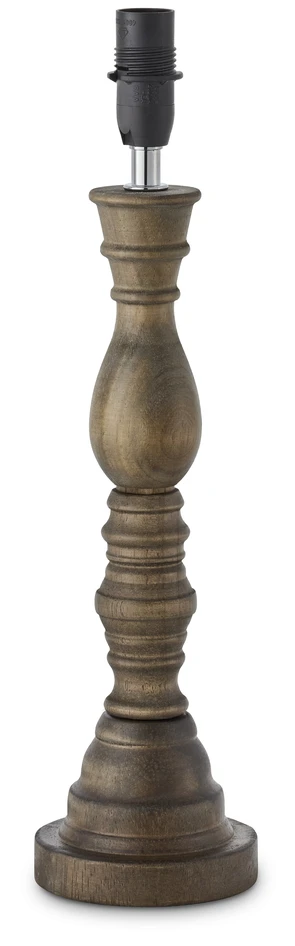 Abel - Bordslampfot H39 Ø10cm - Brun