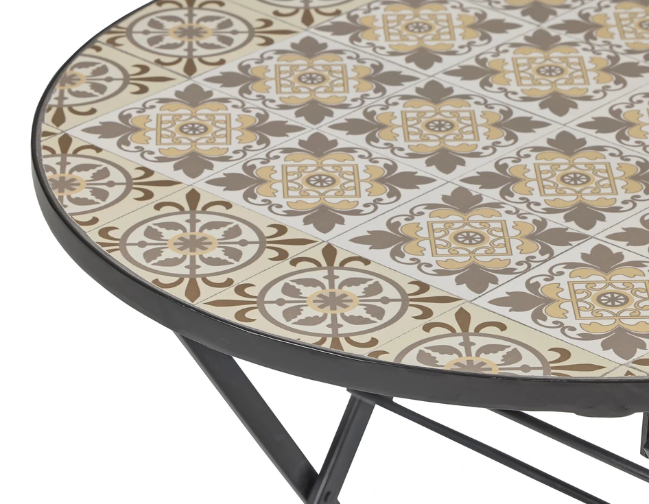 Brest - Utebord, Ø 60 cm - Beige