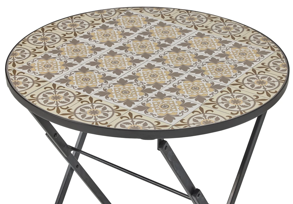 Brest - Utebord, Ø 60 cm - Beige