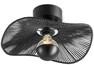 Tross - Taklampa H18 Ø38 cm - Svart