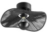 Tross - Taklampa H18 Ø38 cm - Svart