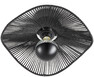Tross - Taklampa H18 Ø38 cm - Svart