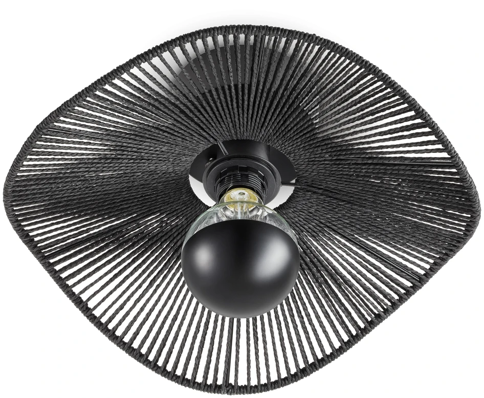 Tross - Taklampa H18 Ø38 cm - Svart