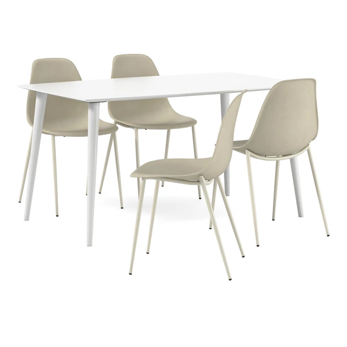 Plaine, Matgrupp med 4 stolar Tico