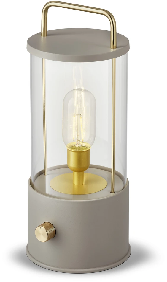 Vinga - Portabel bordslampa, H35 Ø14,5 cm - Beige