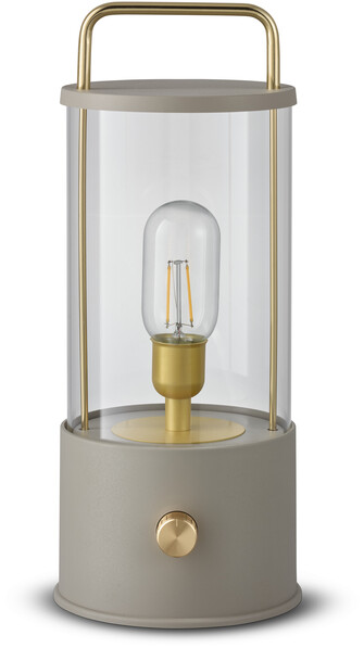 Vinga - Portabel bordslampa, H35 Ø14,5 cm - Beige