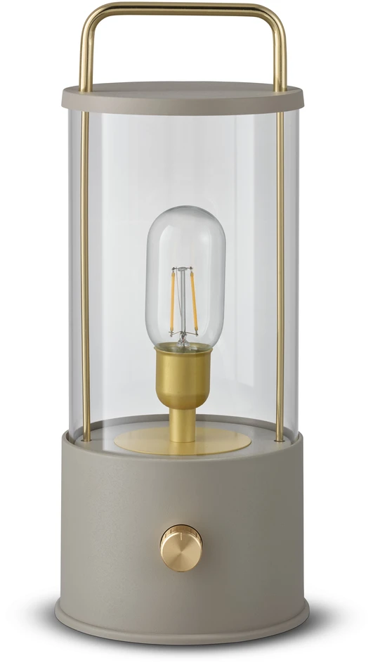 Vinga - Portabel bordslampa, H35 Ø14,5 cm - Beige