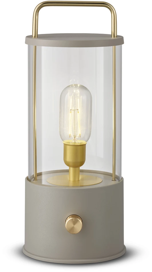 Vinga - Portabel bordslampa, H35 Ø14,5 cm - Beige