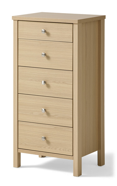 Story - Byrå med 5 lådor, 53x40x106 cm - Beige