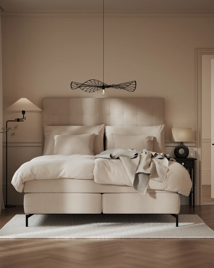 Feel Comfort - Kontinentalsäng, dubbelsäng med bäddmadrass och sängben - inspiration