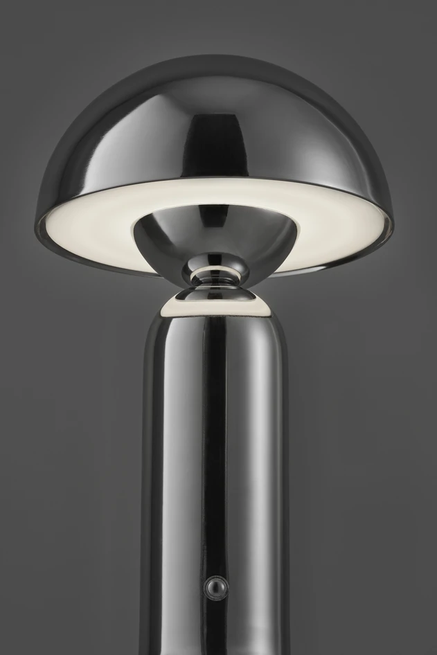 Amos - Portabel bordslampa H25 Ø15 cm - Grå