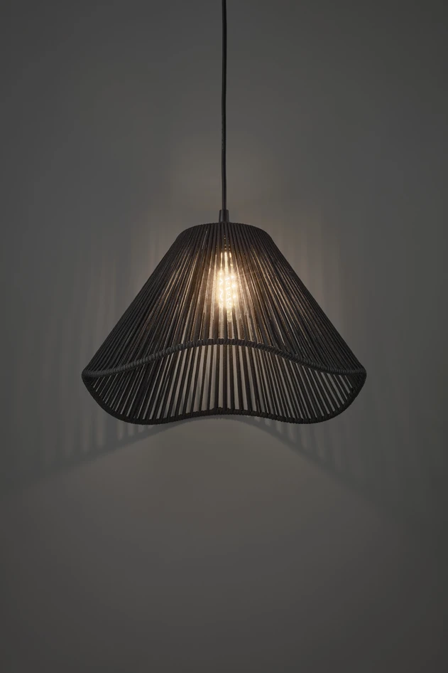 Sanja - Utelampskärm H27 Ø45 cm - Svart