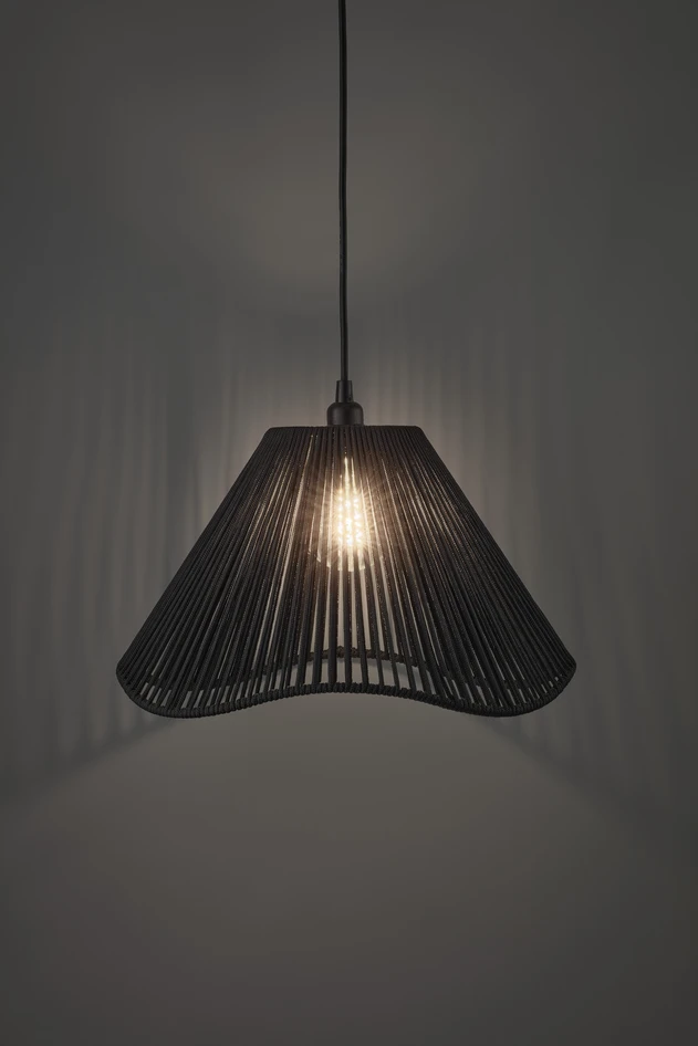 Sanja - Utelampskärm H27 Ø45 cm - Svart