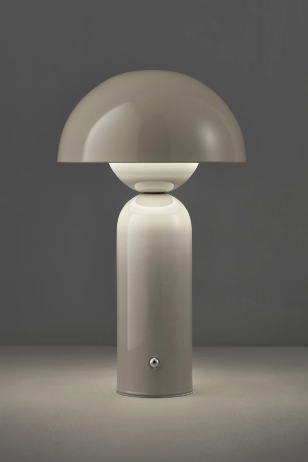 Amos - Portabel bordslampa H25 Ø15 cm - Beige