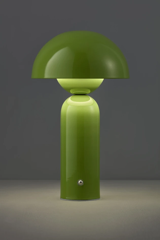 Amos - Portabel bordslampa H25 Ø15 cm - Grön