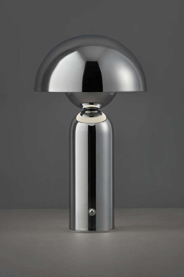 Amos - Portabel bordslampa H25 Ø15 cm - Grå