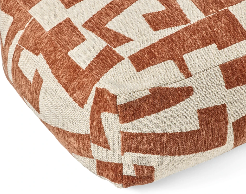 Square - Puff, B60 D60 cm - Orange