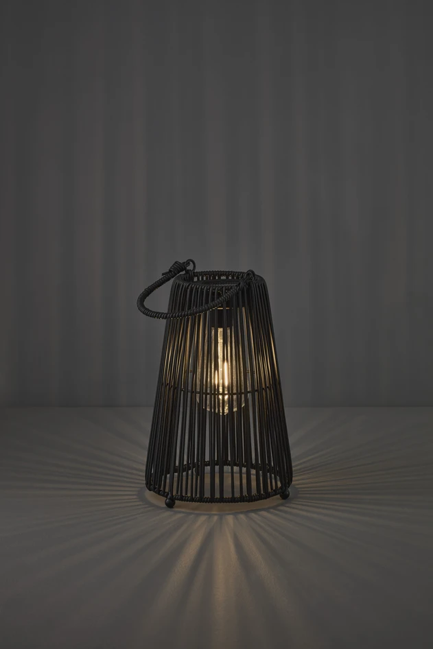 Milton - Solcellsbelysning H25 Ø17 cm - Svart