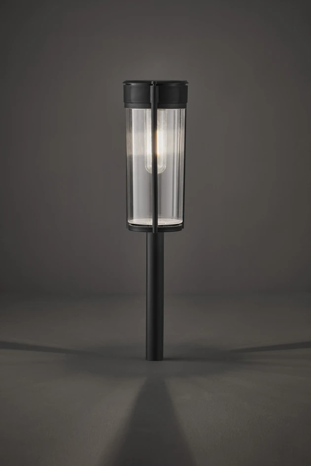 Noel - Solcellsbelysning H44 Ø7,5 cm - Svart