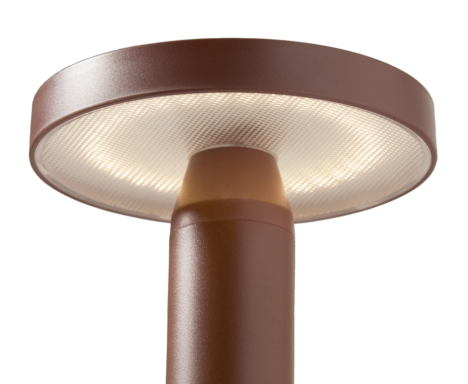 Kevin - Solcellsbelysning H22 Ø13 cm - Brun