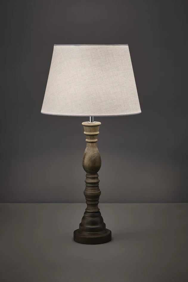 Abel - Bordslampfot H39 Ø10cm - Brun