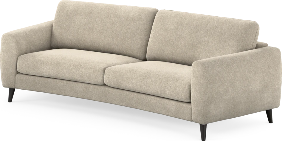Bridge - 3-sits soffa svängd - Beige