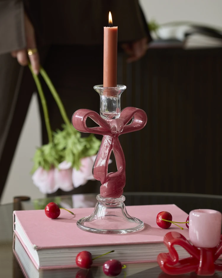 Rosette - Ljusstake, H 22,5 Ø 10,5 cm - inspiration