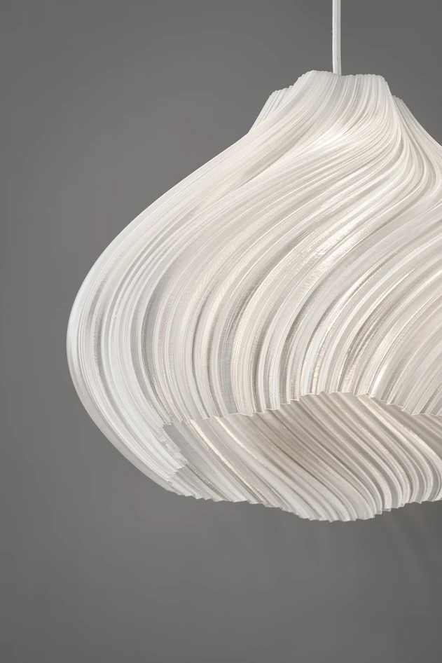 Isra - Taklampa D40 H28.5 cm - Vit