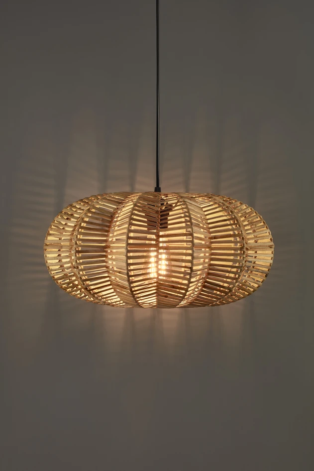Azra - Taklampskärm H20 Ø43 cm - Brun