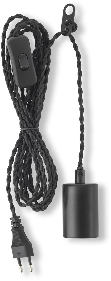 Twinna - Upphäng - E27, för vägguttag - Svart