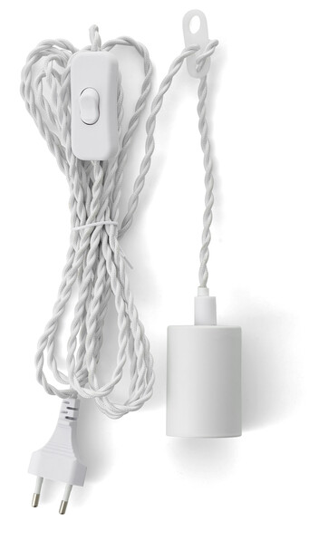 Twinna - Upphäng - E27, för vägguttag - Vit