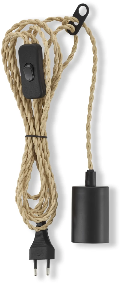 Twinna - Upphäng - E27, för vägguttag - Beige