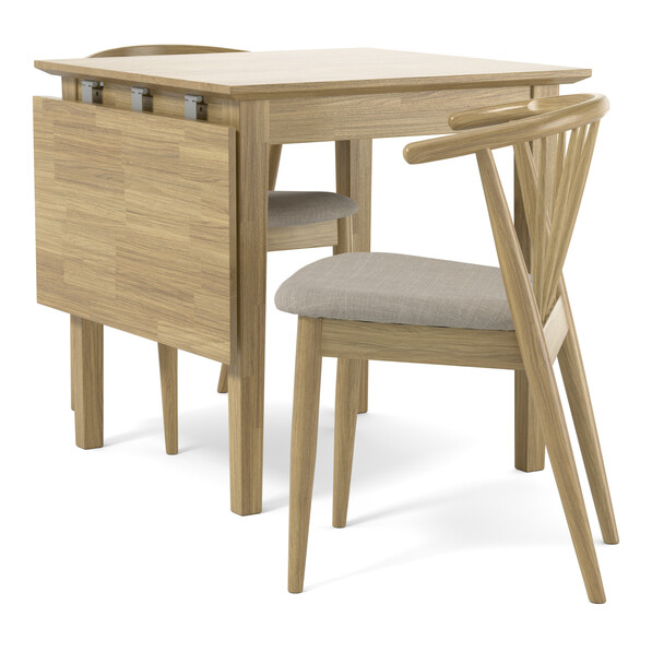 Ekerö - Matgrupp med 2 stolar Sixten - Beige