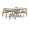 Ekerö - Matgrupp med 6 stolar Sixten - Beige