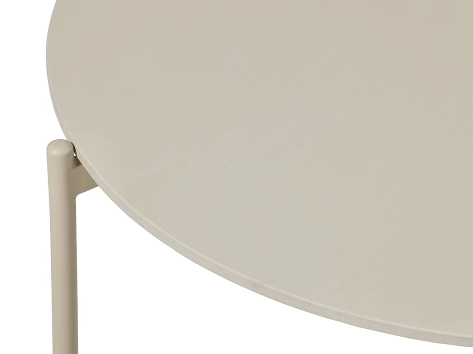 Domino - Utesoffbord, Ø 80 H 45 cm - Beige