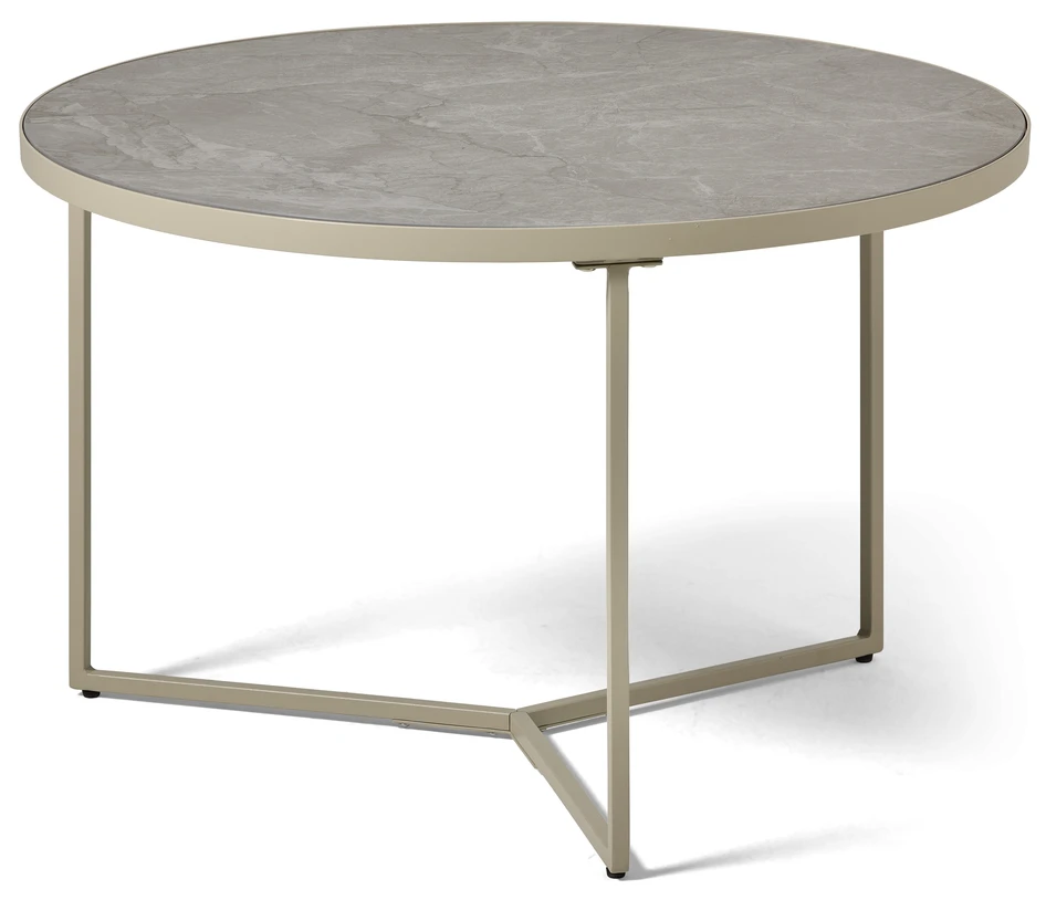 Encore - Utesoffbord, Ø 80 cm - Beige