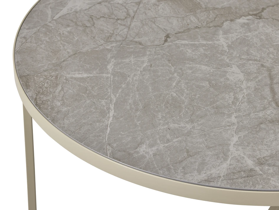 Encore - Utesoffbord, Ø 80 cm - Beige