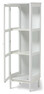 Tova - Vitrinskåp 1 dörr, 140x37x44 cm - Vit