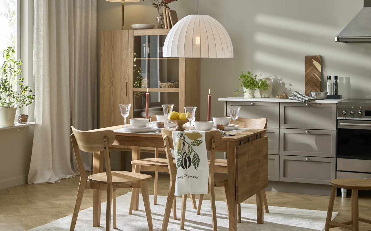 Ekerö - Matbord, 120/160x75x75 cm - inspiration