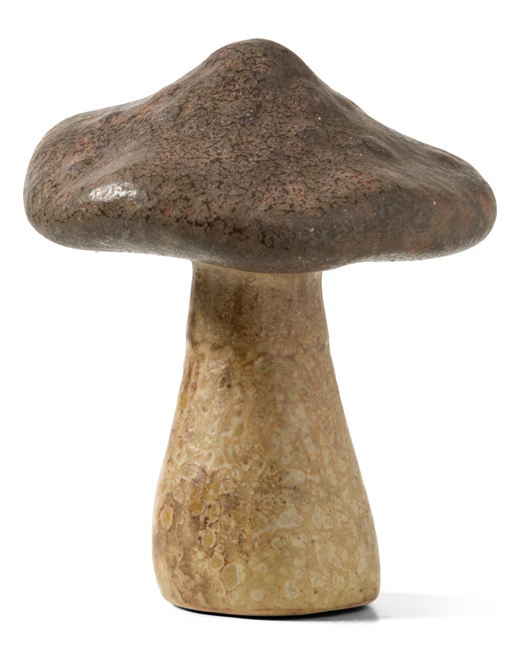 Fungi - Prydnadsföremål, H9 Ø8 cm - Brun