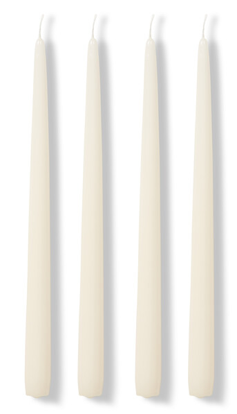 Antique - Ljus, H 30 Ø2,2 cm, 4-pack - Vit