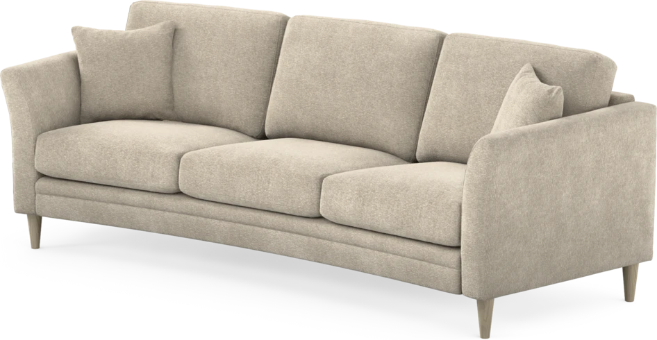 Eden - 3-sits soffa svängd - Beige